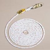 X 100' Polyester/Polypropylene Rope Lifeline Assembly With Self Locking Snap Hooks At One End