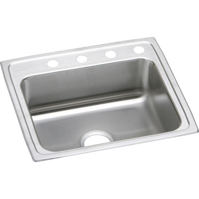 Elkay Lustertone Classic LRAD2521553 Single Bowl Drop-In Stainless Steel ADA Sink
