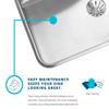 Elkay Lustertone Classic LRAD2521553 Single Bowl Drop-In Stainless Steel ADA Sink view 3