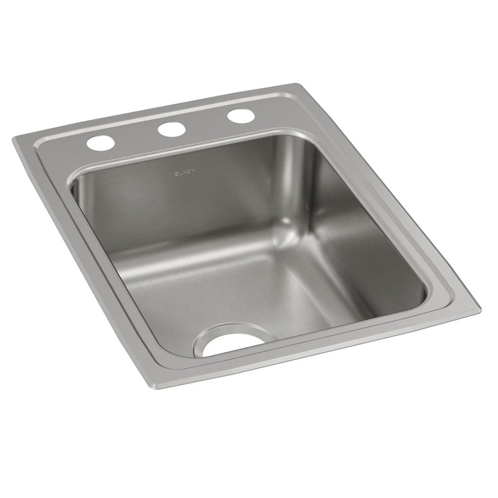 Elkay LRAD1722553 Lustertone Classic Single Bowl Drop-in Stainless Steel ADA Sink