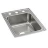 Elkay LRAD1722553 Lustertone Classic Single Bowl Drop-in Stainless Steel ADA Sink view 1