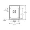 Elkay LRAD1722553 Lustertone Classic Single Bowl Drop-in Stainless Steel ADA Sink view 2