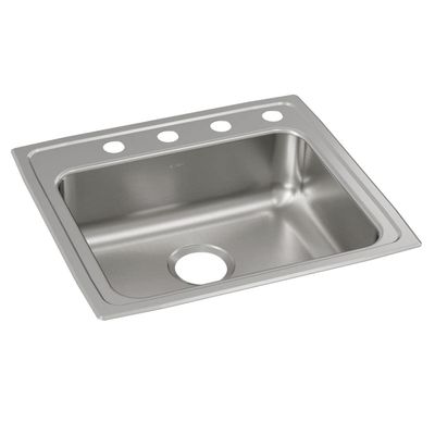 Elkay Lustertone Classic LRAD2219654 Single Bowl Drop-In Stainless Steel ADA Sink