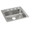 Elkay Lustertone Classic LRAD2219654 Single Bowl Drop-In Stainless Steel ADA Sink view 1