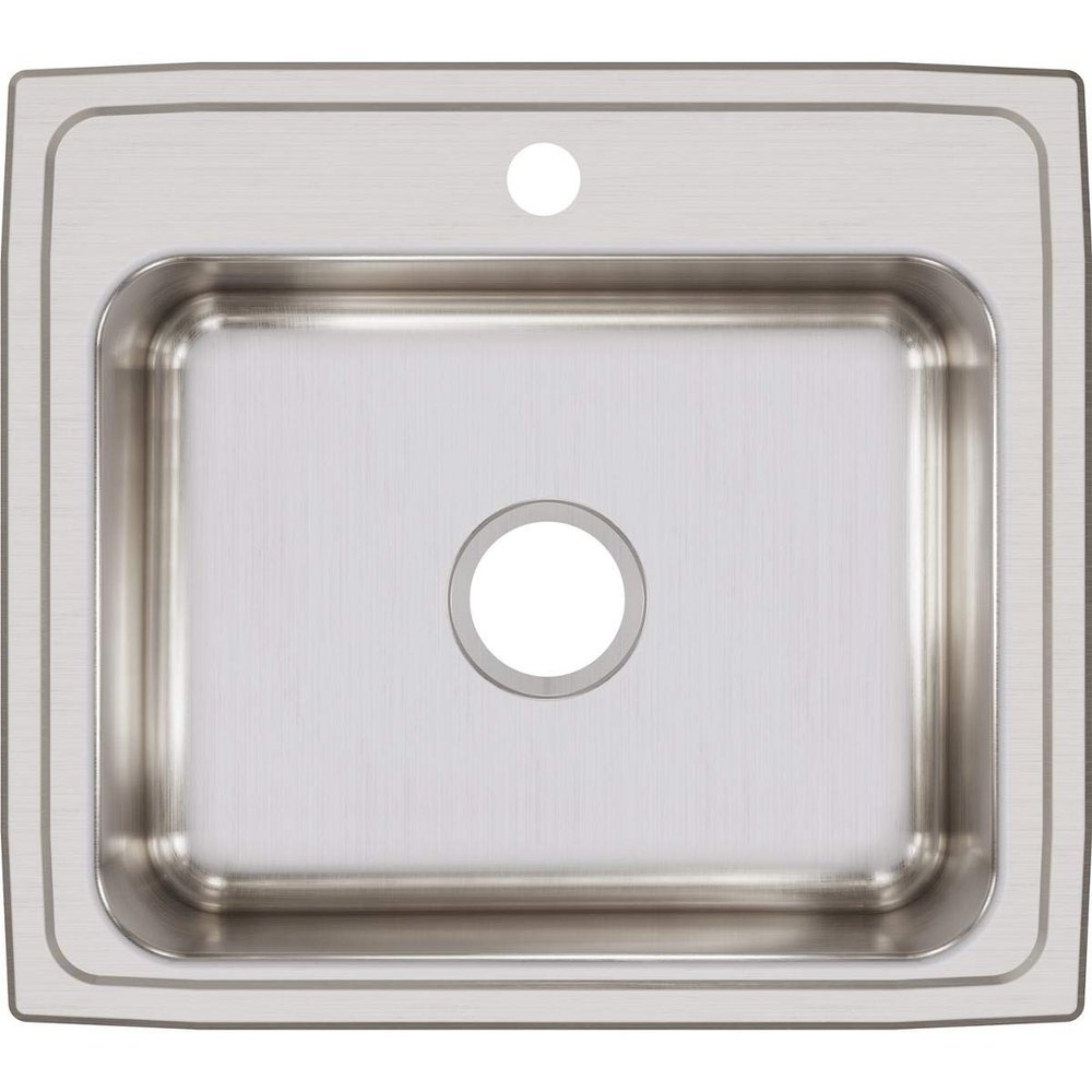 Elkay LR22191 Lustertone Classic Single Bowl Drop-in Stainless Steel Sink