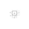 Elkao|#Elkay DLRQ1919103 18 Gauge St. Steel 19.5 Inch x 19 Inch x 10.125 Inch single Bowl Top Mount Laundry/Utility Sink 3Hole, view 2