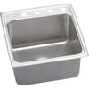 Elkay DLR2222101 1-Hole Gourmet Single Basin Drop-In Stainless Steel Kitchen Sink, 22-Inch x 22-Inch view 1