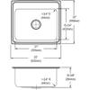 Elkay DLR2522104 18 Gauge S/25" x 22" x 10.375" Single Bowl Top Mount Kitchen Sink 4 Hole view 2