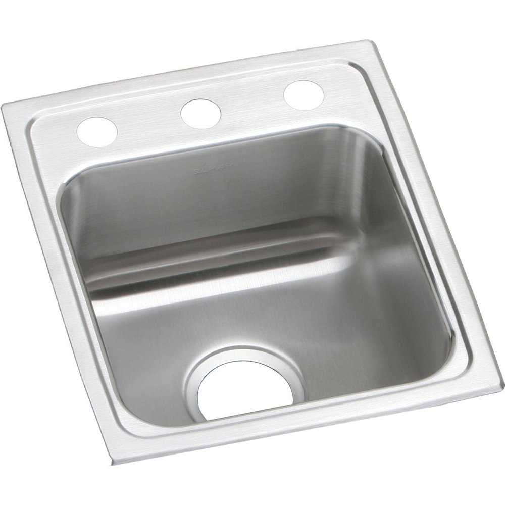 Elkay Lustertone Classic LRAD1517651 Single Bowl Drop-In Stainless Steel ADA Sink