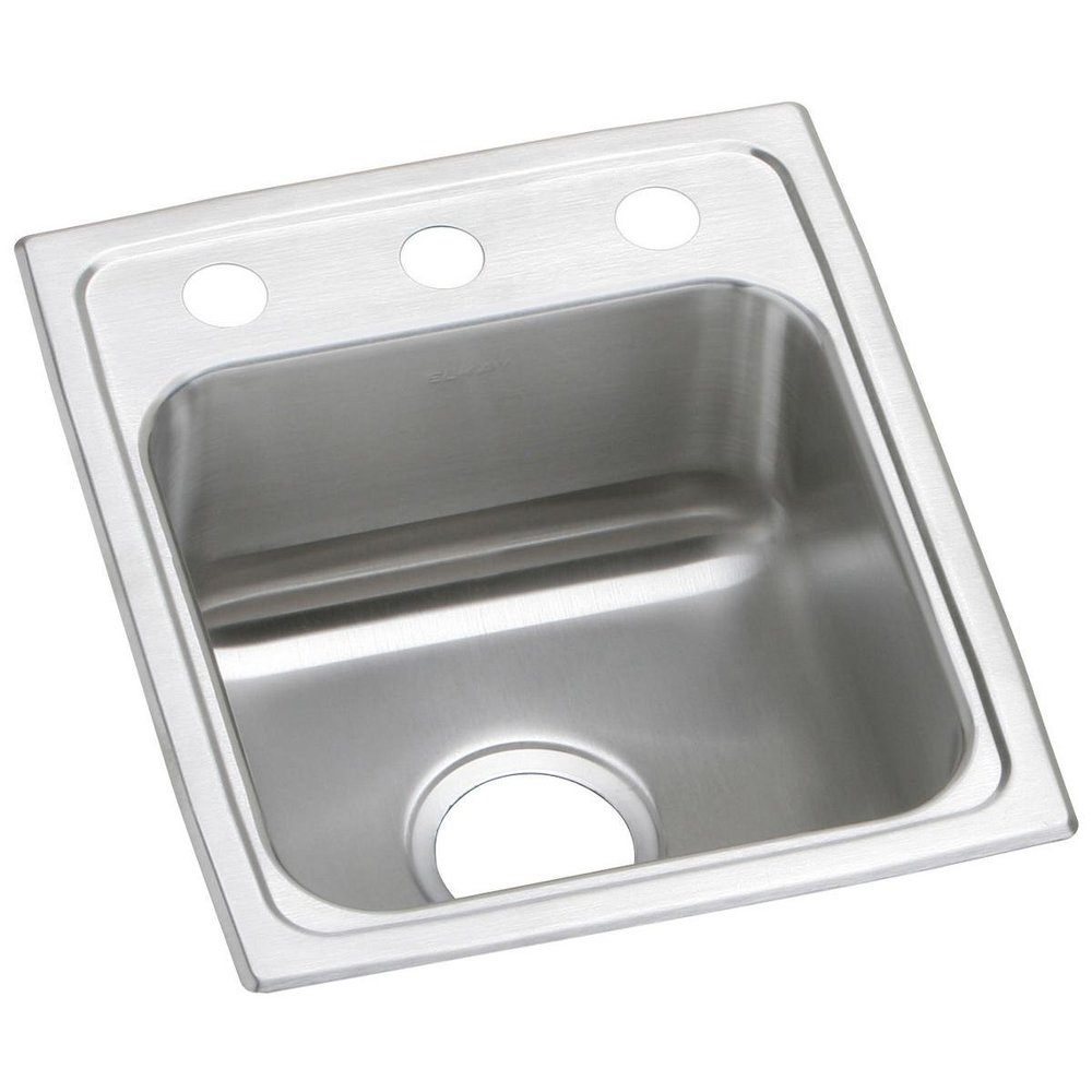 Elkay Celebrity PSR15173 Single Bowl Top Mount Stainless Steel Bar Sink