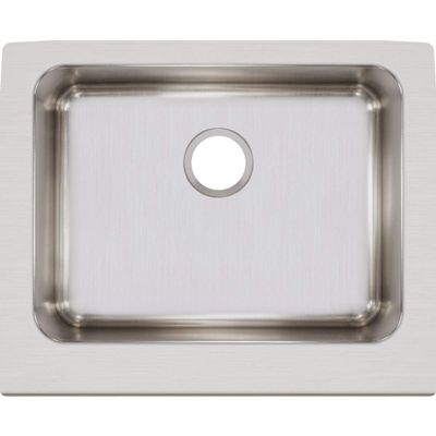Elkay Lustertone ELUHF2520 Single Bowl Farmhouse Stainless Steel Kitchen Sink