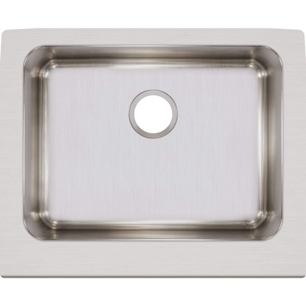 Elkay Lustertone ELUHF2520 Single Bowl Farmhouse Stainless Steel Kitchen Sink