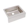 Elkay Lustertone ELUHF2520 Single Bowl Farmhouse Stainless Steel Kitchen Sink view 3