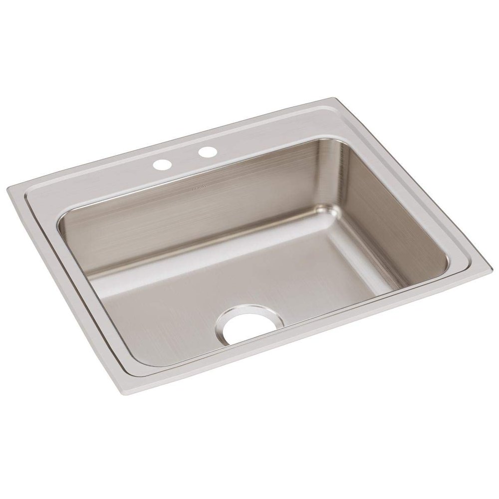 Elkay Lustertone LR25212 Single Bowl Top Mount Stainless Steel Sink