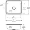 Elkay Lustertone LR25212 Single Bowl Top Mount Stainless Steel Sink view 3