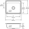Elkay Lustertone LR25212 Single Bowl Top Mount Stainless Steel Sink view 4