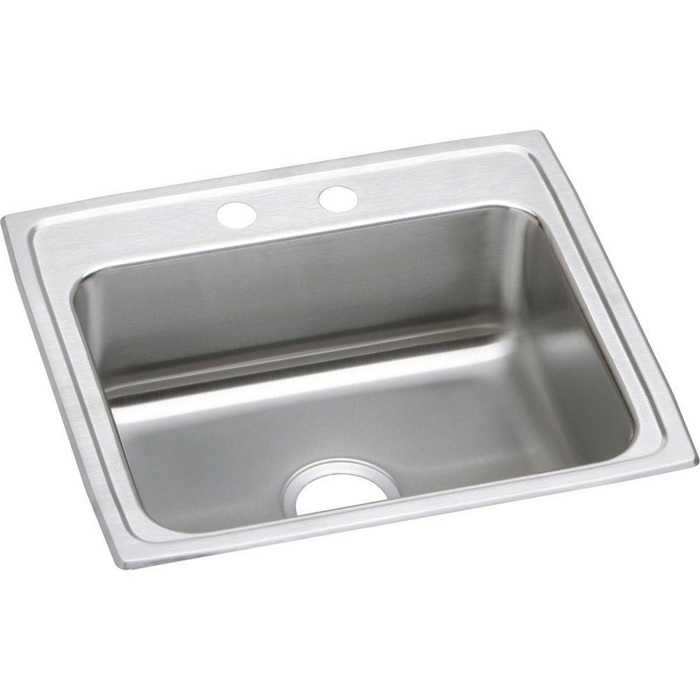 Elkay Lustertone LRAD2219653 Single Bowl Top Mount Stainless Steel ADA Sink