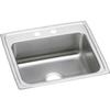 Elkay Lustertone LRAD2219653 Single Bowl Top Mount Stainless Steel ADA Sink view 1