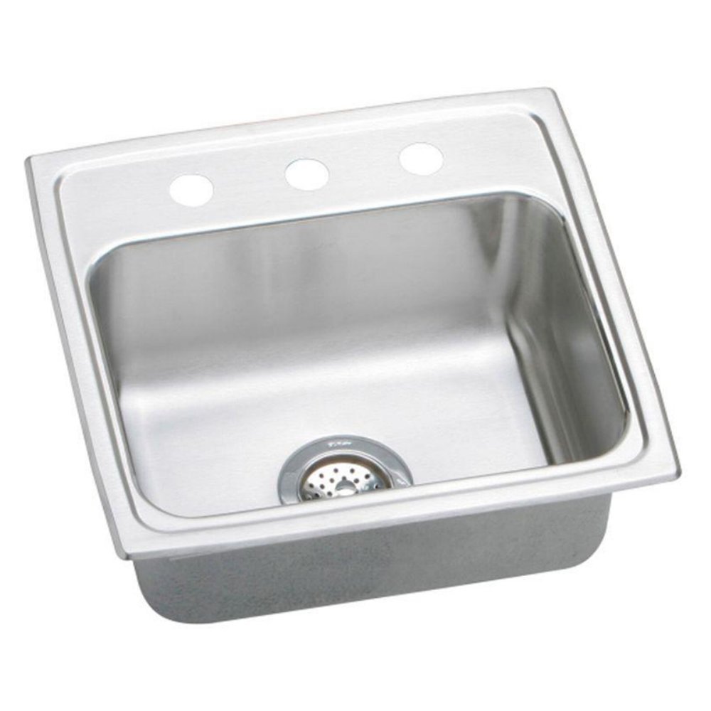Elkay LRQ19183 Gourmet Lustertone Sink, Stainless Steel