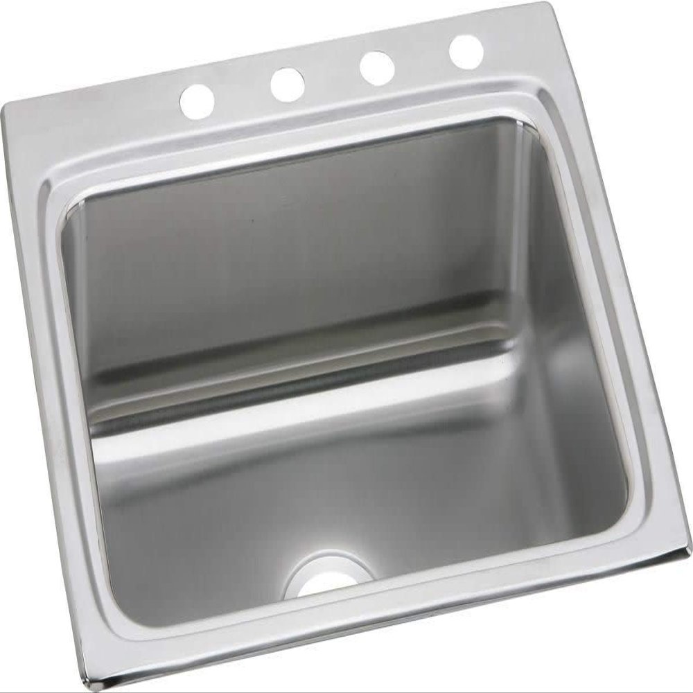 Elkay Lustertone Classic LR25222 Single Bowl Drop-In Stainless Steel Sink