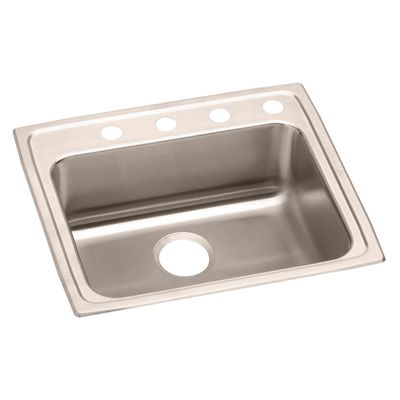 Elkay Lustertone Classic LRAD2219554 Single Bowl Drop-In Stainless Steel ADA Sink