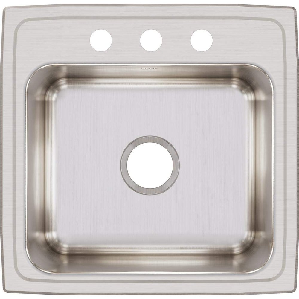 Elkay Lustertone DLR1919103 Single Bowl Top Mount Stainless Steel Laundry Sink