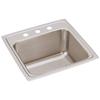 Elkay Lustertone DLR1919103 Single Bowl Top Mount Stainless Steel Laundry Sink view 3