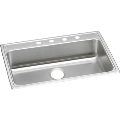 Elkay Lustertone Classic LRAD3122653 Single Bowl Drop-in Stainless Steel ADA Sink