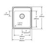 Elkay Lustertone LRAD2022553 Single Bowl Top Mount Stainless Steel ADA Sink view 2