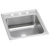 Elkay Lustertone LRAD2022603 Single Bowl Top Mount Stainless Steel ADA Sink view 1
