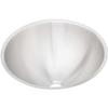 Elkay ELUH16 18 Gauge Stainless Steel 18.375" x 8" Single Bowl Under Mount Bathroom Sink, 24", Silver view 1