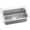 Elkay DLRS3322102 Lustertone Classic 33" x 22" x 10-1/8" Single Bowl Drop in Sink, Stainless Steel view 1