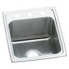 Elkay DLR1720103 Gourmet 17" x 20" Stainless Steel 3-Hole Kitchen Sink, Luster Tone Satin view 1