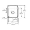 Elkay DLR1720103 Gourmet 17" x 20" Stainless Steel 3-Hole Kitchen Sink, Luster Tone Satin view 2