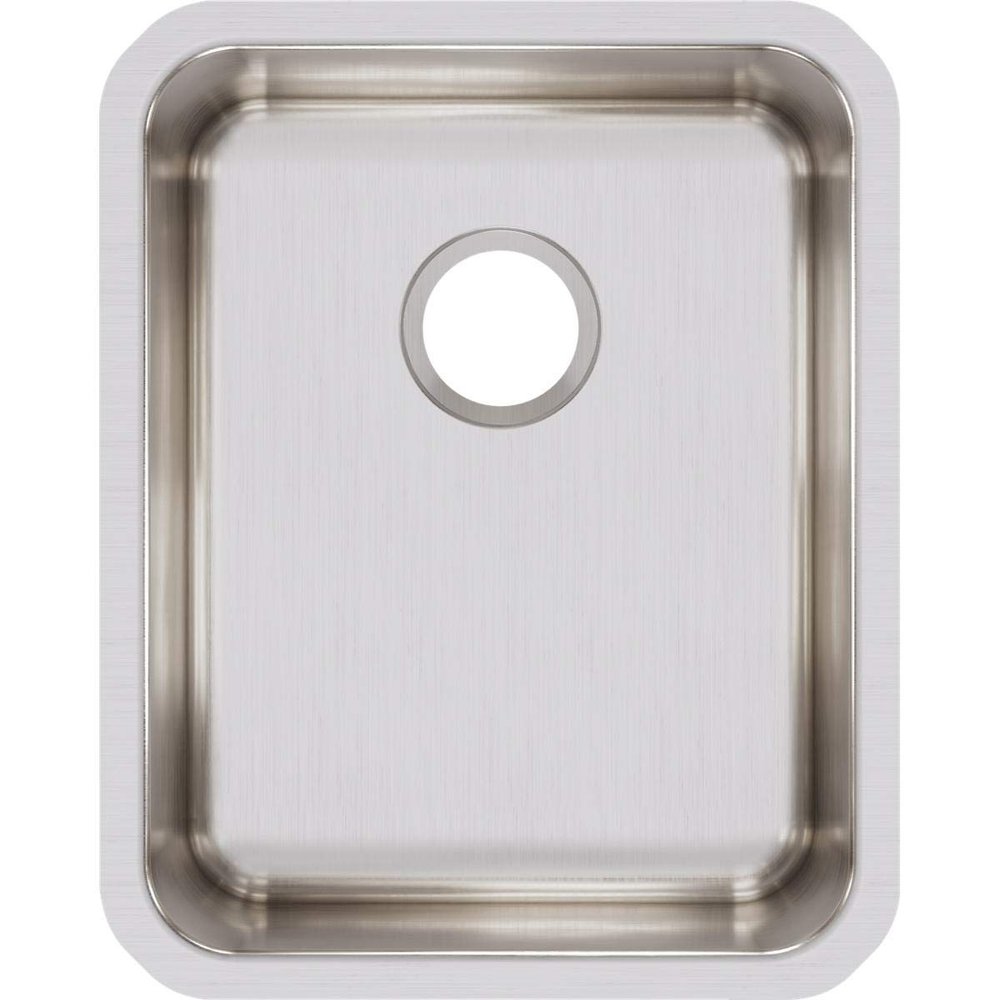 Elkay ELUH1418 Lustertone Classic Single Bowl Undermount Stainless Steel Sink