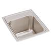 Elkay DLR1517100 18Gauge Stainless Steel 15" x 17.5" x 10" Single Bowl Top Mount Kitchen Sink view 1