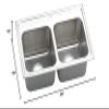Elkay DLR2918101 18 Gauge Stainless Steel 29" x 18" x 10" Double Bowl Top Mount Kitchen Sink view 2