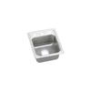 Elkay DLR1517101 18 Gauge Single Bowl Top Mount Kitchen Sink, 15" x 17.5" x 10", Stainless Steel view 1