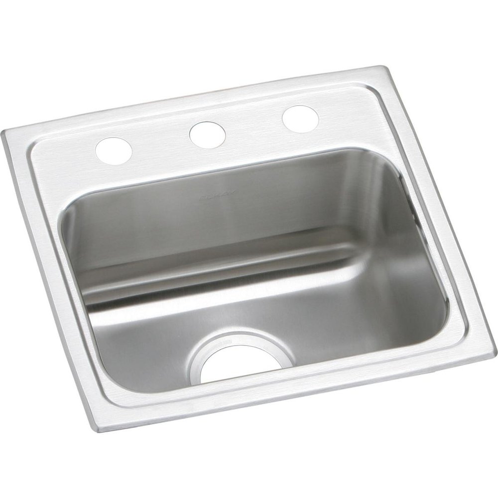 Elkay Lustertone Classic LRAD1716553 Single Bowl Drop-In Stainless Steel ADA Sink