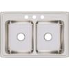 Elkay Drop-In Sink, Drop-In Mount, 3 Hole, 13-1/2" x 16", Lustrous Highlighted Satin LR33223-1 Each view 1