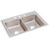 Elkay Drop-In Sink, Drop-In Mount, 3 Hole, 13-1/2" x 16", Lustrous Highlighted Satin LR33223-1 Each view 3