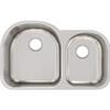 Elkay Lustertone ELUH311910R Offset 60/40 Double Bowl Undermount Stainless Steel Kitchen Sink view 1