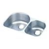 Elkay Lustertone ELUH311910R Offset 60/40 Double Bowl Undermount Stainless Steel Kitchen Sink view 3