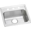 Elkay Lustertone Classic LRAD1919503 Single Bowl Drop-In Stainless Steel ADA Sink view 1