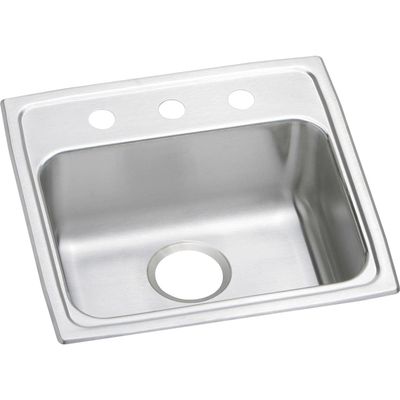 Elkay Lustertone Classic LRAD1918652 Single Bowl Drop-In Stainless Steel ADA Sink