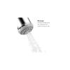 hansgrohe Clubmaster Easy Clean Modern Showerhead 3-Spray Full, Pulsating Massage, Soft spray with QuickClean in Polished Nickel, 2.5 GPM, 28496831 view 4
