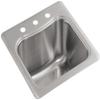 KOHLER Staccato 20x20" Stainless Steel Kitchen Sink and Bar Sink, Single Bowl, 1 Hole view 1