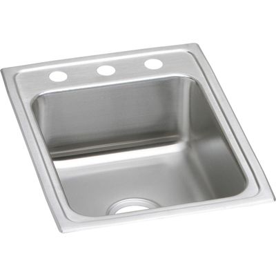 Elkay Lustertone Classic LRAD1722653 Single Bowl Drop-In Stainless Steel ADA Sink