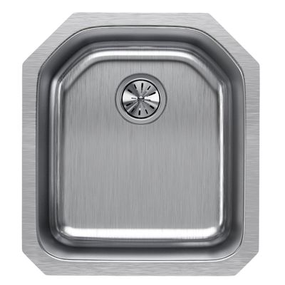 Elkay ELUH1618 Lustertone Single Bowl Undermount Stainless Steel Sink