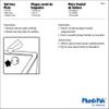 Plumb Pak PP826-11 PP826-11 Plumbpak Two Hole Tub Overflow Face Plate With Screws, Polished Chrome Finish view 3
